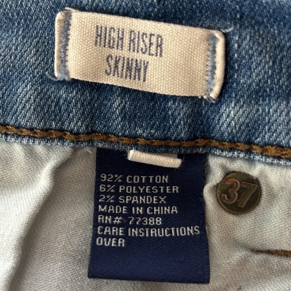 Madewell High Riser Skinny Distressed Light Wash Jeans Women’s Size 24 - Picture 7 of 12